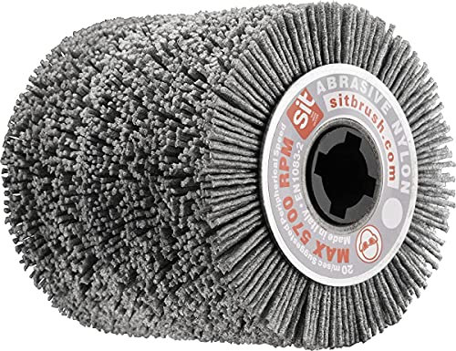Sit Tecnospazzole 1360 Spazzola per Levigatrice a Filo Ondulato in Nylon Abrasivo-Rsf Fascia Spazzolante 100 Mm