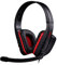 SADES Chopper SA-711, Auriculares estéreo, Micrófono plegable, Orejera suave, Negro/Rojo