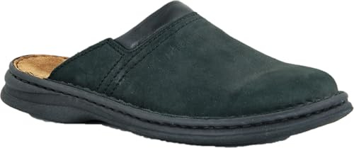 Josef Seibel Max Herren Clogs | Echtleder-Herrenschuhe, Schwarz (600 schwarz), 43 EU (9 UK)
