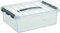 Sunware 79500017 - Aufbewahrungsbox „the q-line“, 10 Liter, mit Deckel, transparent, 1 Stück