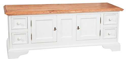 Biscottini Mueble TV Madera Maciza 150x56x51 cm Made in Italy | Muebles TV Madera rusticos | Muebles TV Madera | Mesa TV Madera | Mesa TV Salon