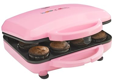 Babycakes Full Size 12 Cupcake Maker - Kitchen Appliance with Nonstick Coating & Latching Handle - Machine for Full-Sized Cupcakes - Includes Manual with Cupcake Recipes