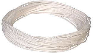 Easy-Shadow Zugschnur Länge 15 Meter für Aluminium-Jalousie 25 mm Lamellen in Farbe weiss - Zug-Schnur 15m für Alu-Jalousie Fensterjalousie Jalousette Jalousien Alu-Jalousien Alu-Jalousetten Fenster Rollo Lamellenbreite 25mm
