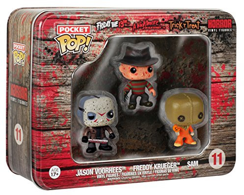 Funko 024495 Pocket Pop Horror 3-Pack Figures Jason Voorhees Freddy Krueger und Sam 11, 4 cm