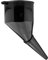 Angled Fuel Funnel with fine mesh filter and handle,for petrol diesel oil ad-blue water screen wash (Black)