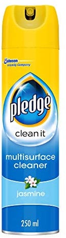 Pledge Clean It Multisurface Polish Cleaner Jasmine 250ml, Pack of 6
