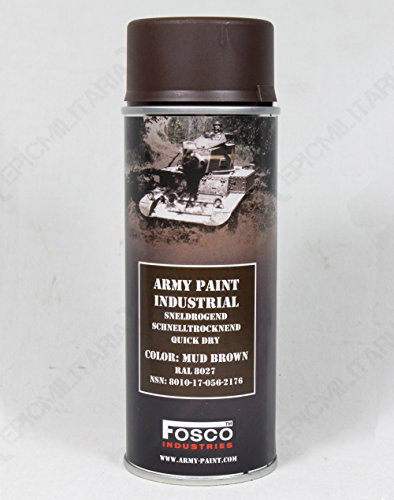 400ml Military Style SPRAY PAINT (Army Spray Paint - Mud Brown)