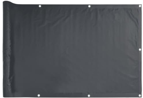 vidaXL Balkon Sichtschutz 75x600cm Balkonbespannung Balkonverkleidung Zaun