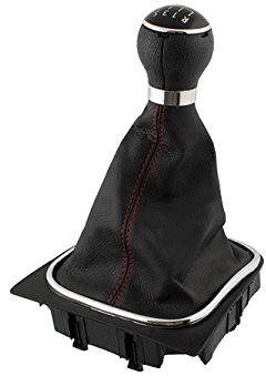 myshopx KSR12 Schaltknauf mit Schaltmanschette und Rahmen 5 Gang