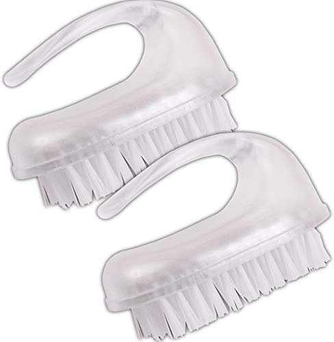 2Pc Nail Brushes Set - Fingernail Scrubbing Cleaning Brushes