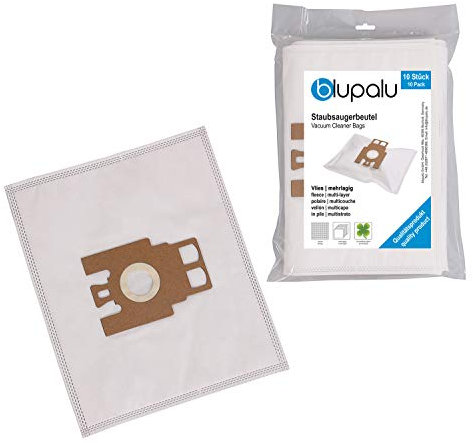 blupalu I Staubsaugerbeutel für Staubsauger Miele S5 Ecoline Green 1300 | S5 Ecoline Green 1300 Watt | S5 Ecoline Green 1300 Watt I 10 Stück