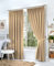 Hachette Thermal Blackout Curtains Pencil Pleat Tape Top Including Pair of Tiebacks (Cream Natural, 46 X 54)