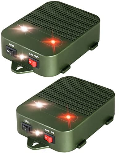 Glaobule 2 Pack Mouse Repellent Battery Operated Ultrasonic Indoor Rat Deterrent Get Rid of Mice Auto Rodent Repeller Attic Garage Home Pest Control Vehicle Protection Under Hood Rodent Repeller