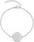 Nuoli® Lebensblume Armband Damen Silber (15 + 5cm verstellbar) Armkette für Frauen & Mädchen mit Blume des Lebens Anhänger