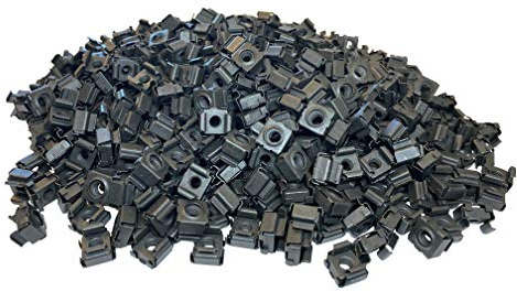 RackGold® Black 12-24 Cage Nuts 500 Pack - USA Made