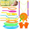 Whaline Seifenblasenstäbe Set mit Handschuh, Big Bubbles Wand Kit, Sortiment Bubble Maker, Spielzeug Set für Indoor Outdoor Garten Aktivität Geburtstag Party Sommer Spiel