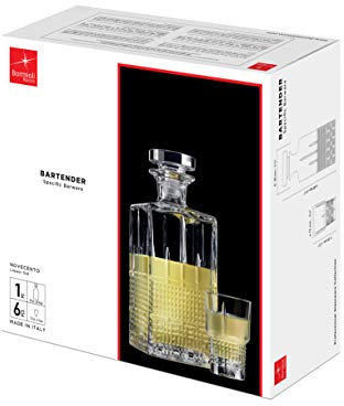 Bormioli Rocco 092745 Novecento Servizio Liquore 7 Pezzi in Vetro