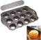 Youyijia Mini Cheesecake Pan 12 Cups Non-Stick Coating Mini Cake Tray Circle Muffin Tray with Removable Bottom for Individual Muffins Pudding Cupcakes