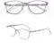 MYYINGELE Progressive Multifocal Reading Glasses, Anti-Blue Light Stylish Computer Reading Glasses, Lightweight Comfortable Glasses for Womens, Purple, 1.5
