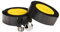 TOPCABIN Fahrrad Lenkerbänder,2 Rollen Comfort Lenkerband für Citybike Road Bike Lenker Band Bike Lenkerband mit Bar Plugs (Eva Gelb + Schwarz)