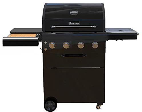 Sahara BBQ A450 Performer, vier Brenner + seitlicher Kocher