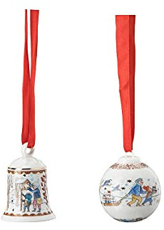 Rosenthal Hutschenreuther Sammelthemen 21 'Set Miniglocke/Minikugel - limt. 2999 pcs.' Höhe 5 cm/Ø 4,5 cm