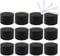 TIANZD 12 Pièces Vides Petit 50 ml Noir Mat Cosmétique Pot en Plastique avec Couvercle 50 g Pots de Cosmétique Crème de Contenant pour des Produits Cosmétiques avec 6x Spatules