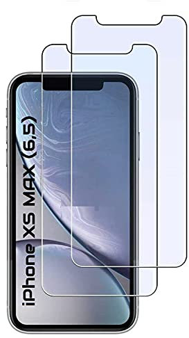 Panzerfolie kompatibel mit iPhone XS Max [2 Stück] Displayschutzfolie,Schutzfolie [kein Glas] 9H Glas Folie,100% Fingerabdrucksensor Nano-Tech