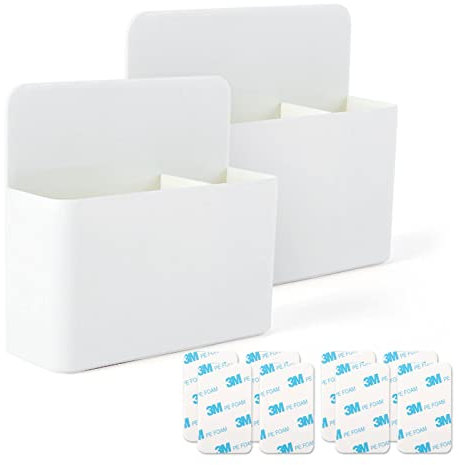 WAAYANG 2 Pcs Magnetic Marker Holder Wall Mount Pen Holder Pencil Holder Caddy for Dry Erase Whiteboard, Fridge, Home Office School