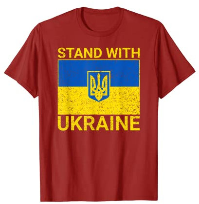 STAND MIT UKRAINE DEFEND UKRAINE UKR STRONG T-Shirt