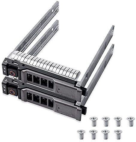 HUYUN 2.5 SSD SATA Disco Duro HDD Adaptador Bandeja Caddy CAGE Hot Swap Plug (NRX7Y 2.5 Bandeja para Dell)