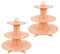 2 Pack Orange Cake Stand Cardboard Cupcake Stand 3 Tier Cupcake Dessert Holder Cardboard Round Tower Cardboard Cake Stands for Afternoon Tea Cake Stand 3 Tier Cake Stand for Birthday,Party,Baby Shower