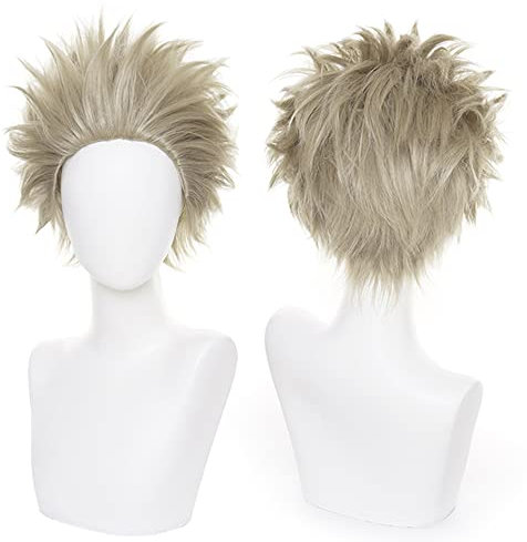 Anime Cosplay Perücke Takami Keigon Hawks Perücke mit kurzer brauner Perücke für Männer Halloween Familienparty
