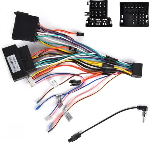 Hikity 36 PIN and 40 PIN Car Radio Stereo ISO Wiring Harness Power Connector Aftermarket Radio Adapter Cable For VW Skoda Seat Caddy Polo Golf