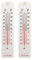 DAZZLEEX Termometro da parete da 6 pezzi, per interni ed esterni, per casa, ufficio, giardino, a temperatura di lettura -40 ℃-+50 ℃/-100 ° C +100 ° F
