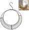 Moon Shaped Wire Wreath Frame Hanger, Round Succulent Pot Plant Holder, Metal Hanging Planter Flower Hanging Stand, Succulent Pot Decor Basket, Hanging Flower Stand Wall Plant Holder(Moon Shape)