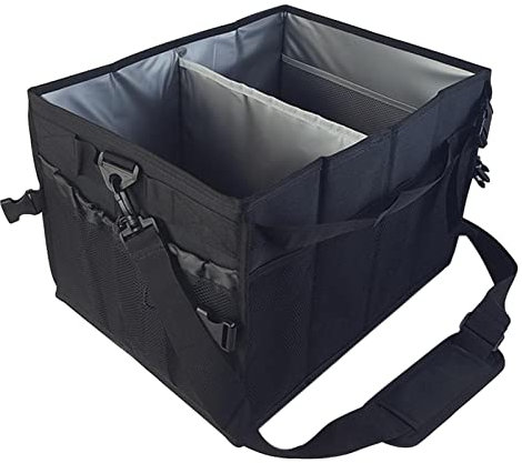 Picnic Caddy - Carrello pieghevole per barbecue con scomparti separati, borsa per la spesa portatile, essenziale per posate, spezie