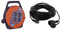 EMOS P19510 Mini-Kabeltrommel 10m / 4-Fach Kabelbox/Kabelrolle/Leitungsroller für den Innenbereich, 2300 W & REV 0065109 Verlängerung, Verlängerungskabel Aussenbereich wasserd. 10m 3680W, schwarz