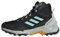 adidas Herren Eastrail 2.0 Mid RAIN.RDY Waterproof Hiking Shoes Wanderschuhe, Core Black/Aqua/Preloved Yellow, 42 2/3 EU