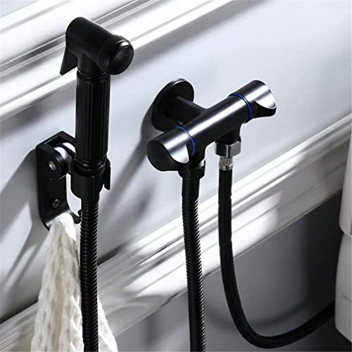 WC-Bidet-Armaturen, Messing, Schwarz, Kaltwasser, Badezimmer, Toilette, Dusche, Sprühpistole, Düse, Bidet-Armaturen, Shattaf, muslimisches Toilettenset