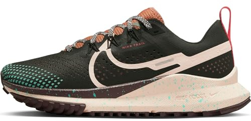 NIKE DJ6159-300 W React Pegasus Trail 4 Women Sequoia/Guava ICE-Amber Brown UK 6