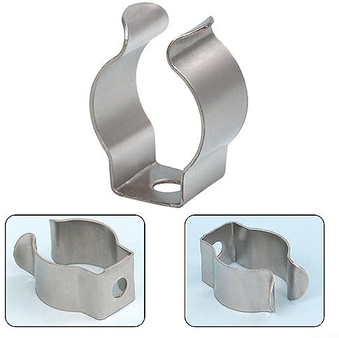 10 x Federklammern, Frottee-Clips, offener Typ, Federstahl, Werkzeug-Clips, strapazierfähig, 6–28 mm