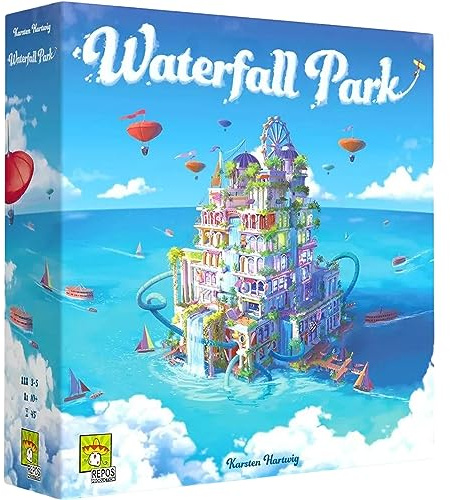 Repos Wasserfall Park, Brettspiel, ab 8 Jahren, 3-5 Spieler, 45 Minuten Spieldauer