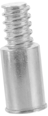 Angoily Threaded Tip Broom Handle Adapter 25mm Aluminum Alloy Extension Pole Threaded End Replacement Stainless Steel Attachment for Mop and Broom Poles