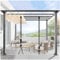 Sonakia Transparent Tarpaulin Side Panels, 0.5mm Clear Tarp Curtains, Pergola/gazebo Side Curtains, Outdoor Waterproof Tarpaulin Side Panels With Eyelets,WxH-4.6x2.2m/15 * 7.2ft