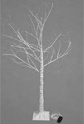 Albero di Natale Bianco con 48 luci LED cm 120 Decorazione addobbi casa vetrina Negozio Particolare e Moderno