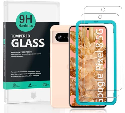 Ibywind 2 Stück Panzer Schutz Glas für Google Pixel 8 5G 6,2(Nicht für das Google Pixel 8 Pro 5G),9H Härte Schutzfolie,Bläschenfrei