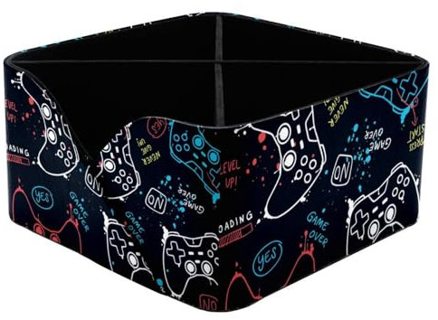 VAPOKF Joysticks – Organiseur de bureau avec slogan Game over avec 4 compartiments, porte-crayons, pot de rangement pour bureau, fournitures de bureau pour la maison et le bureau