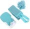 minkissy 3 Sätze 3Tlg Handschuh nach hinten ziehen Schwämme Handschuhe zum Hautpeeling Selbstbräuner-Applikatorhandschuh Badewanne Handtücher Rückenziehendes Handtuch Bad-Dusche-Kugel Spa