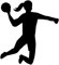 Rakelfix Handballerin 20cm Aufkleber Handball Hobby Aufkleber Hobbys Auto